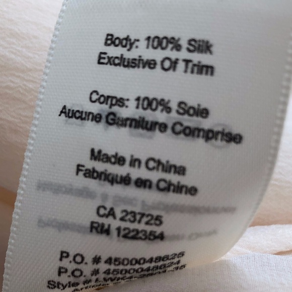 Wilfred Augustus 100% Silk Blouse - Picture 6 of 7